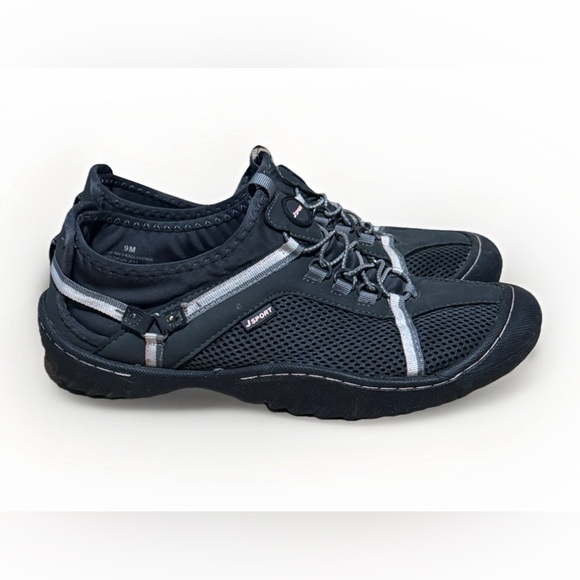 JSport by Jambu Shoes - Jsport by Jambu Women's Tahoe water ready slip on sneakers size 9 black pink